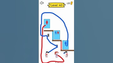 Draw to Pee  - level 40 - Gameplay Walkthrough Video #short #shorts #game #games