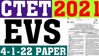 Ctet 2021 Evs Paper 4122ctet Complete Evs Pedagogyctet Previous Year Paper Solutioncareer Bit