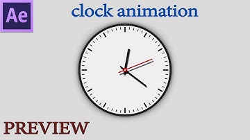 Preview - Clock animation run in real time with After Effects - 61