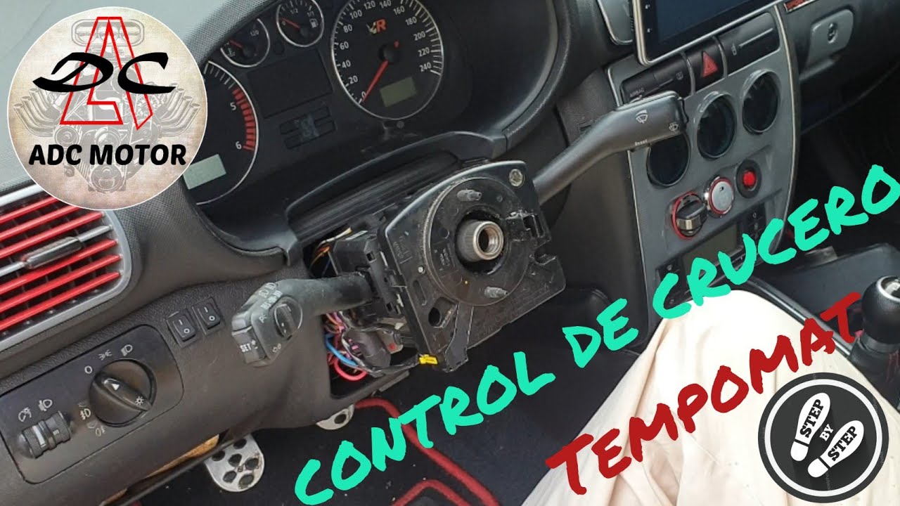 Instalar control de crucero TEMPOMAT paso a paso seat toledo 2 y seat