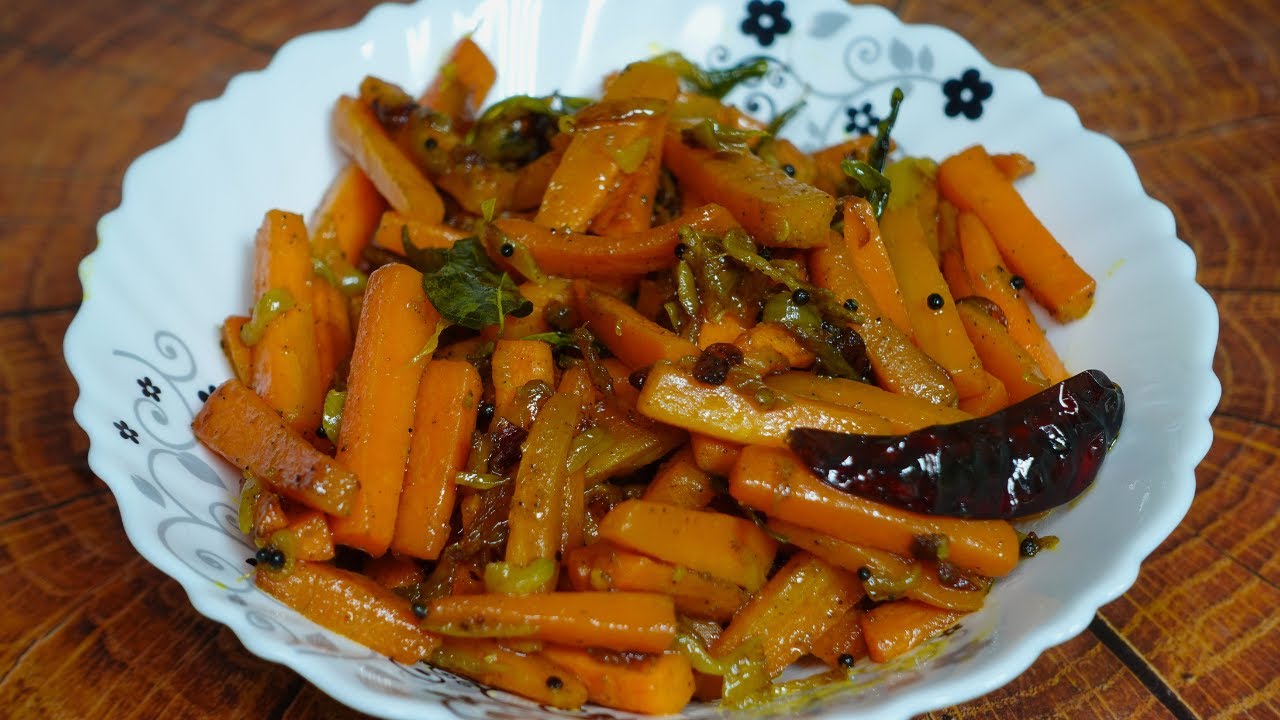 കാരറ്റ് മെഴുക്കുപുരട്ടി Simple Carrot Mezhukkupuuratti Recipe