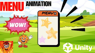 How to create 3D Menu animation in Unity 6 Software (unity tutorial)