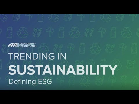 Defining ESG