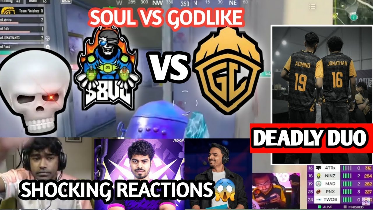 SOUL VS GODLIKE FIGHT 😱| JONATHAN ADMINO DEADLY DUO📢| ALL SHOCKING ...