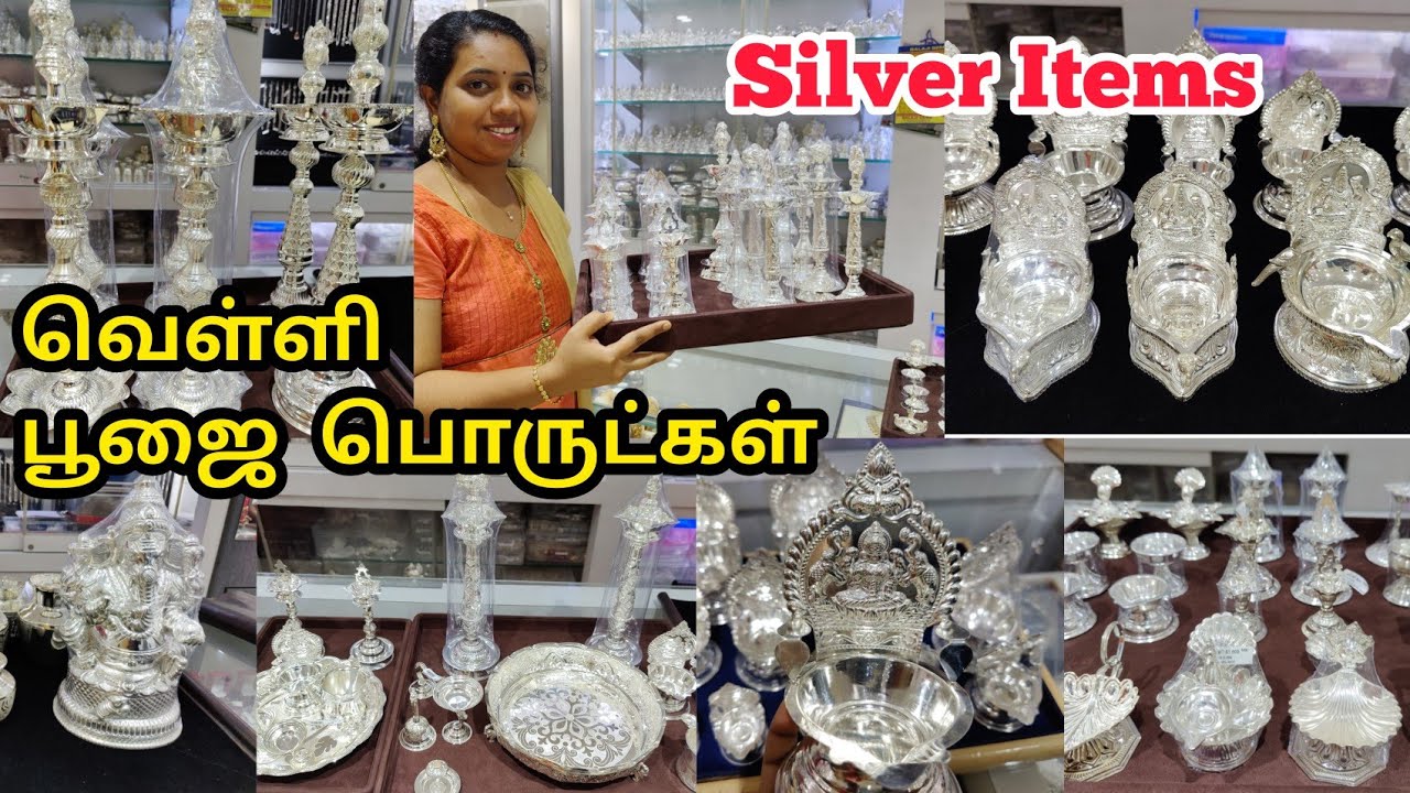 Silver Kuthuvilakku Kamatchivilakku from 9Grams/Silver Pooja Idols Pooja Sets/Silver Articles