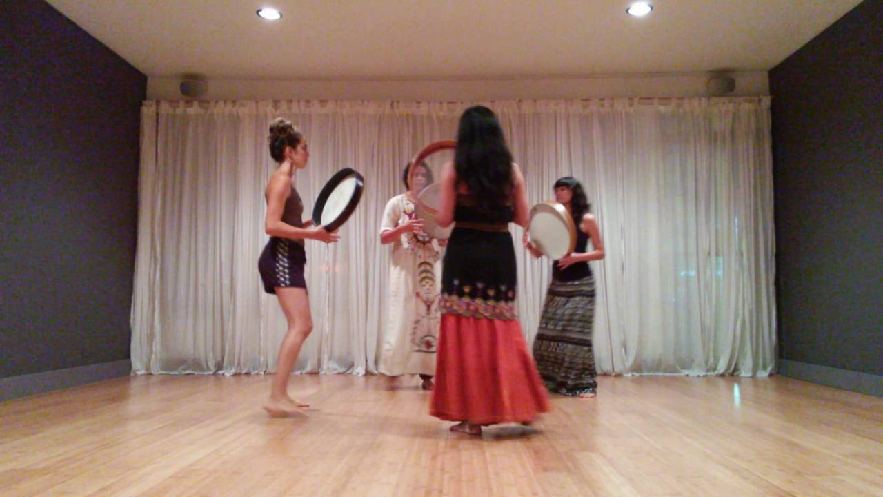 Frame Drum Circle Dance and chant w Miranda Rondeau