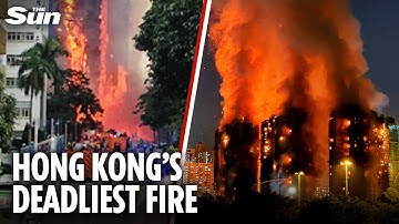 Hong Kong tower blocks inferno kills dozens & leaves nearly 300 missing as trapped beg for help