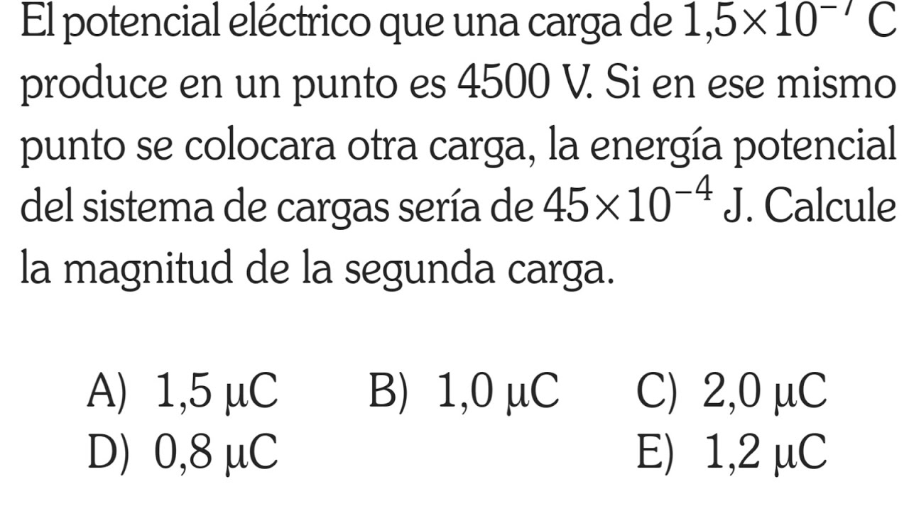 ejercicios de potencial electrico resueltos