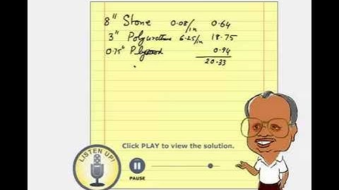 Composite Wall R-Values Problem # 3