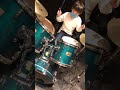 ドラム練習 8歳 【男の勲章】
