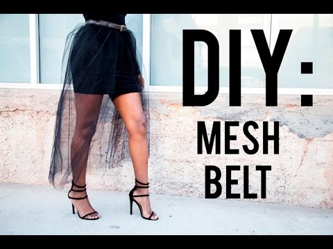 DIY: Mesh Belt /Skirt (EASY) - YouTube