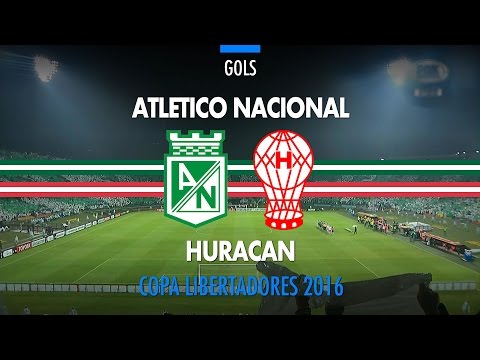 Gols - Atletico Nacional 4 x 2 Huracan - Libertadores - 03/05/2016
