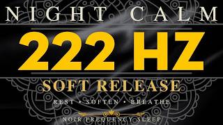 222Hz 🌙 Night Calm Frequency • Soft Release, Peaceful Mind & Black Screen Sleep Music