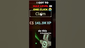 I got MAX LEVEL in ONE CLICK 💀💀 #fisch #roblox #robloxshorts #gaming