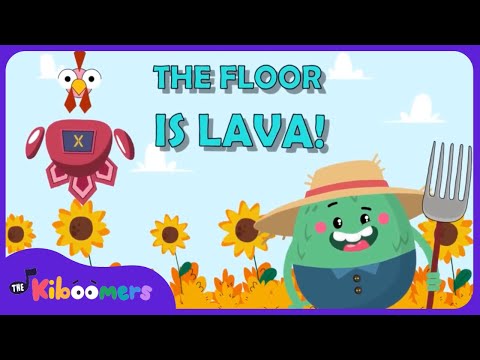 Thanksgiving Floor is Lava – The Kiboomers Preschool Songs – Brain Break Freeze Dance