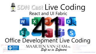Live Coding - E41 - Looking at Console (Node.js) with React and Office Development