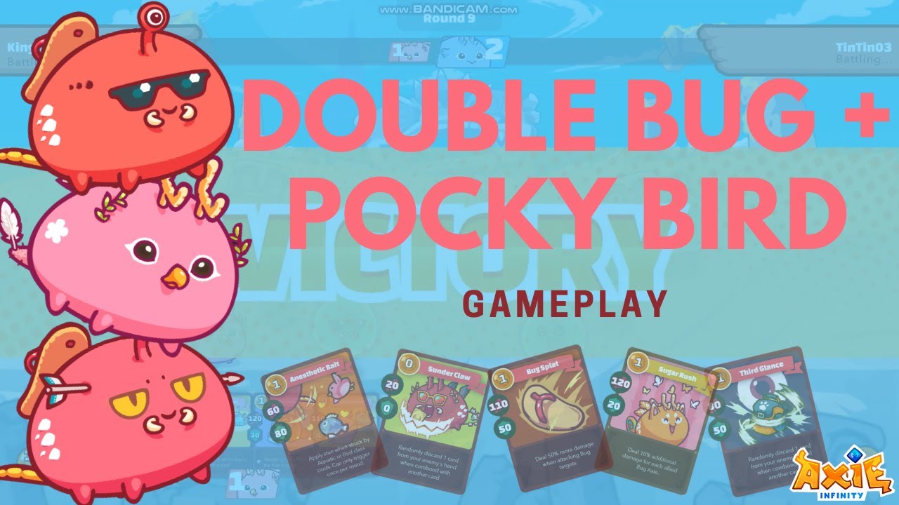 Pocky Bird Double Bug Against Any Team | Off-Season Axie Infinity