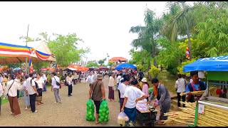 Pchum Ben Day 7, Reachny Longvek, Wat Ta Sot Pagoda, More, Local Food, Tradition In Rural Cambodia