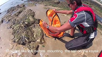 Kayak Sail How to use and fold