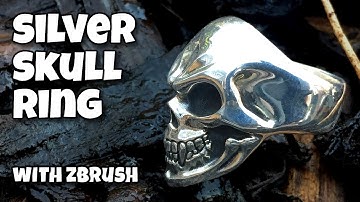 Designing a silver Skull ring using ZBrush for the FIRST time - by VOGMAN
