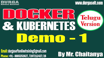 DOCKER & KUBERNETES tutorials || Demo - 1 || by Mr. Chaitanya On 11-09-2025 @7PM (IST)