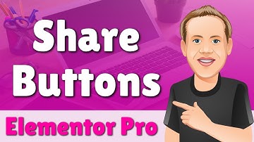 Elementor Pro Share Buttons Widget