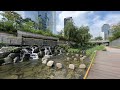 Urban Stream Ambiance 💧🌳 Cheonggyecheon (청계천) in Seoul, South Korea  🏙️  Korean Nature Sounds