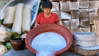 Grandma's hand-made traditional rice skin, the taste is tender and smooth, the soup is creamy