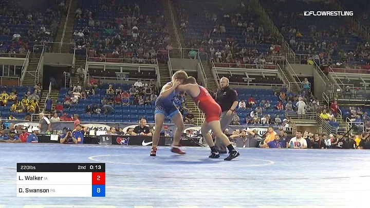 220 Lbs Quarters Lucas Walker Iowa Vs Dustin Swans...