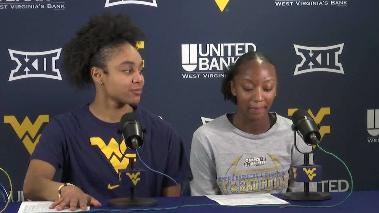 WATCH: Sydney Shaw and Jordan Harrison discuss WVU's 76-43 win over ...
