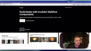 Webflow – sekcja hero z komponentów | szybki workflow projektowy