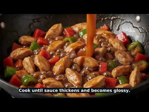 Sichuan Kung Pao Chicken with Zucchini & Bell Pepper recipe video thumbnail