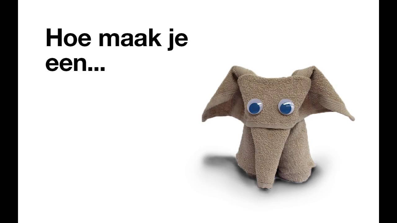 Wonderbaarlijk Handdoekvouwen Olifant - YouTube NF-31