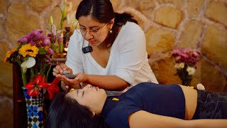 ASMR energy cleansing & relaxation massage with soft whispering sounds by María Elisa