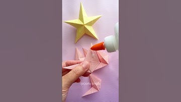 DIY 3D paper star #diy #gift #craft #handmade