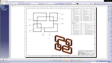 How to Create a Balloons and a Bill of Materials (BoMs)in CATIA drafting [CATIA Tips&Tricks]