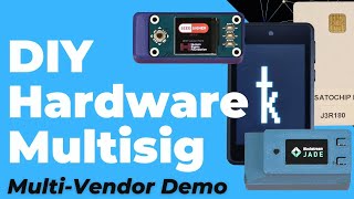 DIY-Only Multivendor Hardware Wallet MultiSig: SeedSigner, Jade, Krux, Satochip + Sparrow & Electrum