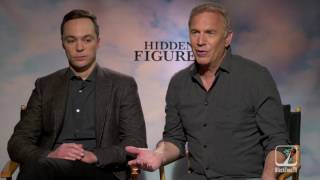 Kevin Costner and Jim Parsons interview for HIDDEN FIGURES