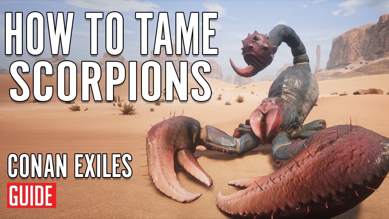 How To Tame Scorpions Conan Exiles Guide Youtube