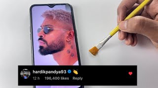 Hardik Pandya New Look Drawing 🔥,  Asia Cup 2025, Realistic Artwork
