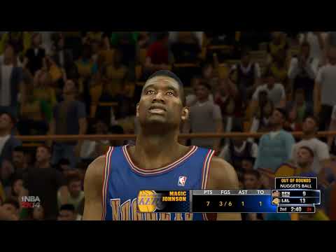 NBA 2K14 Lakers Vs Nuggets Game 1 Classic Teams