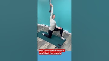 Stretch from your ribs to your pelvis.