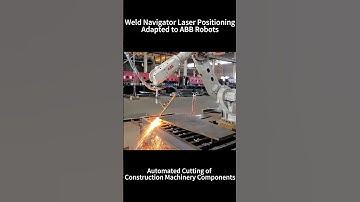 Weld Navigator laser seam tracking system for ABB robots in automatic cutting of construction parts