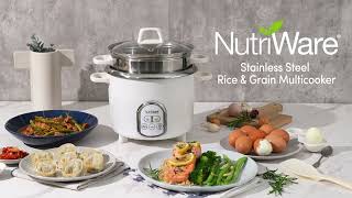 Aroma NutriWare Stainless Steel 14-Cup Rice Cooker NRC-6875D-1SG