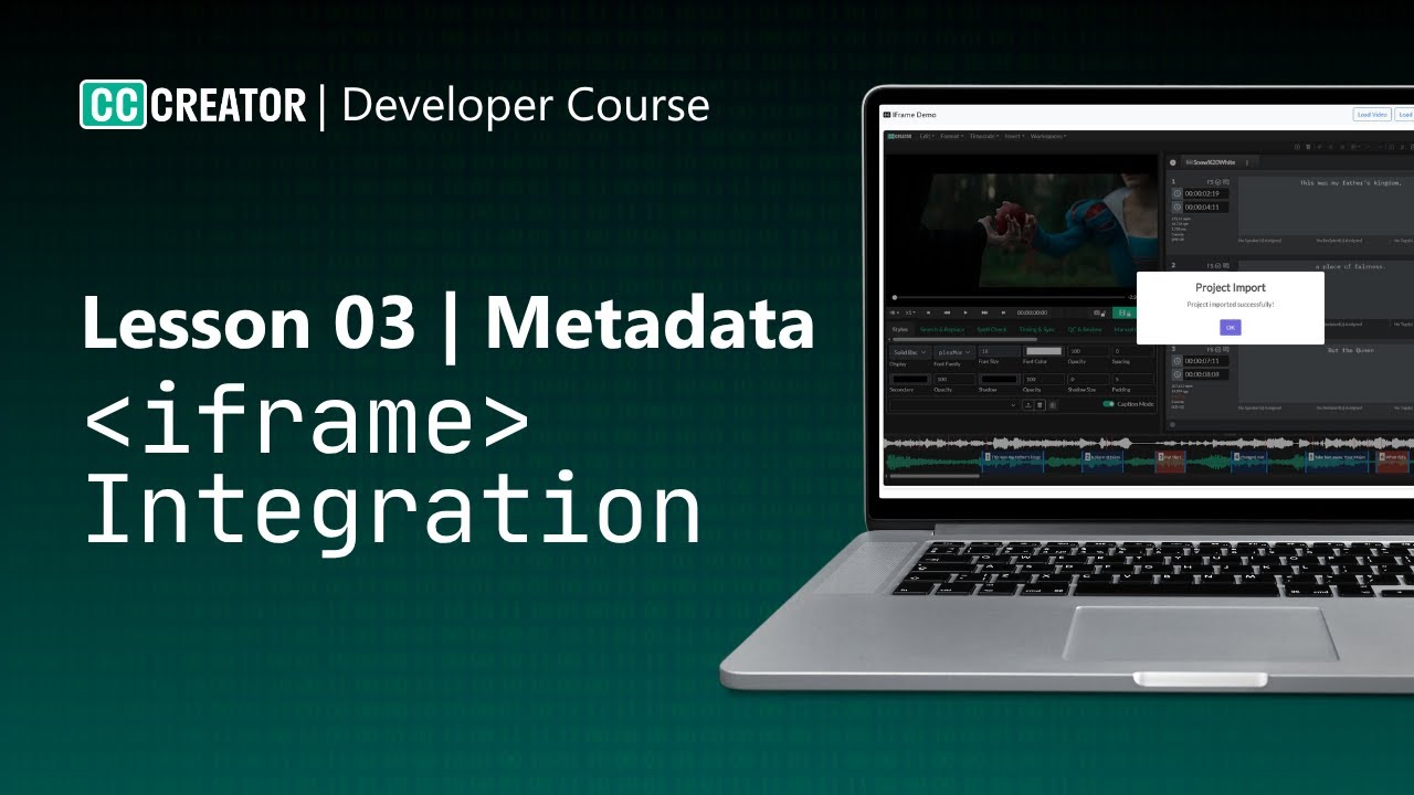 Lesson 3 | Working with Metadata - Complete Developer Course - YouTube