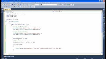 Boolean Test Using C# Console Application Part2
