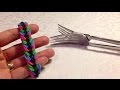 Браслет Друзья на вилке, для тех, у кого еще нет станка rainbow loom, Радужки Rainbow Loom