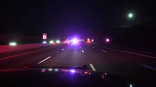 Dash Cam shows Sacramento Deputies in pursuit of a pickup that ends with a K9 apprehension (ICC-1)