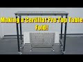 Certiflat pro top welding table modified to fold