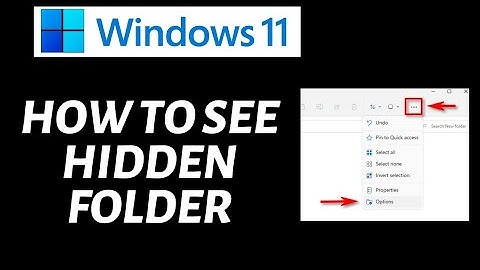 How To See Hidden Folder in Windows 11